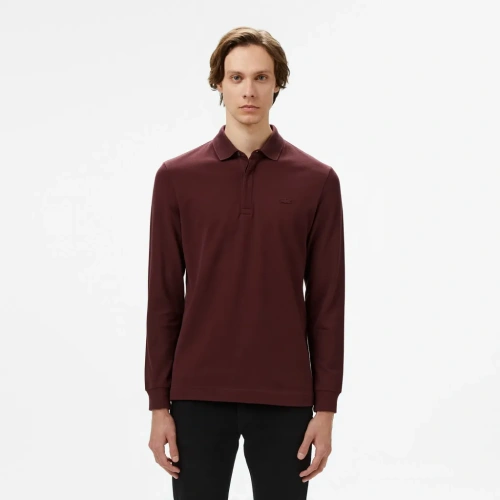 Мужское поло Lacoste с длинными рукавами