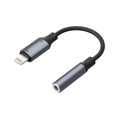 Адаптер Deppa (72407) Lightning/Jack 3.5mm (графит)