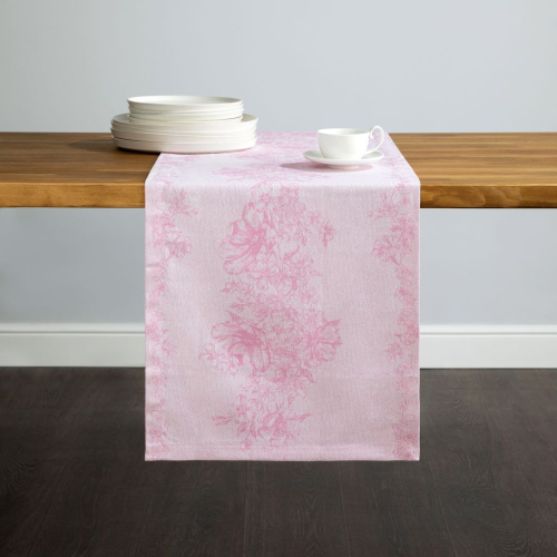 Скатерть-дорожка Milfler, розовая