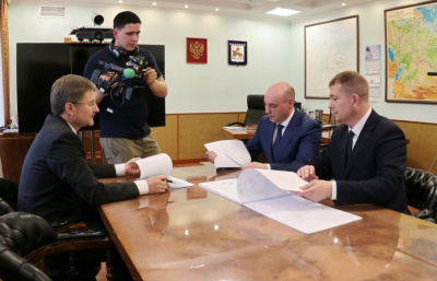 В АЛРОСА Сергей Иванов, Александр Басыров и Алексей Тонких беседовали о перспективах Мирного /   Мирнинский Мирнинский