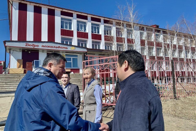 В Сангарской школе Якутии делают капитальный ремонт по федеральной программе / ЯСИА   Республика Саха (Якутия)