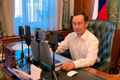 Прямой эфир в соцсетях сегодня проведет глава Якутии / ЯСИА   Республика Саха (Якутия)