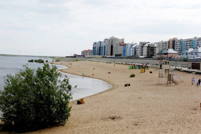 Пляж в Якутске официально закрыт в связи с высоким уровнем воды / ЯСИА Якутск Якутск Республика Саха (Якутия)