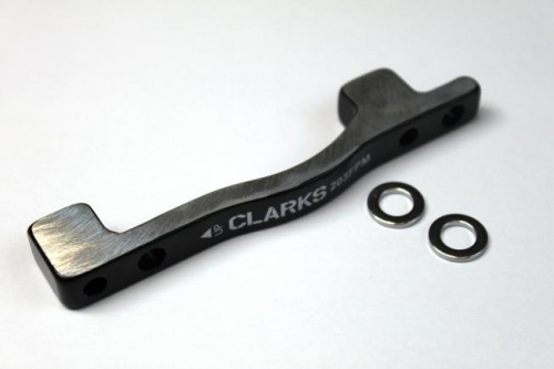 Адаптер Clark's для дискового тормоза PM (черный передний 203 мм)