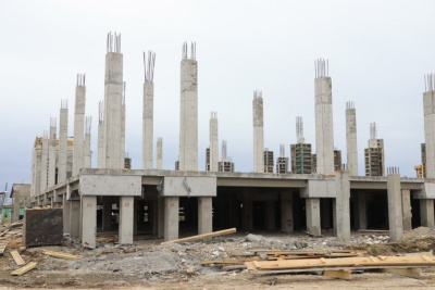 Многофункциональный оздоровительно-спортивный комплекс в Борогонцах сдадут к концу 2022 года /    