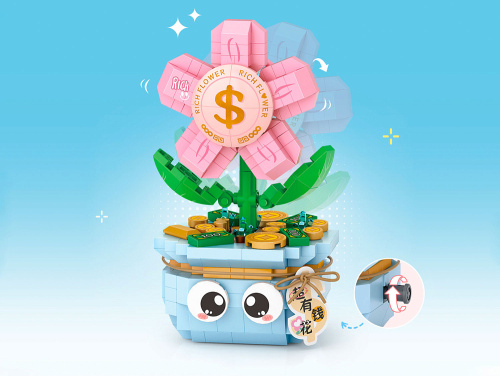 8839_MK Конструктор Денежный цветок в горшочке