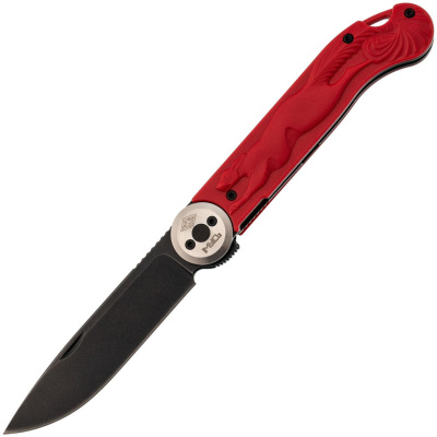 Складной нож Перемен Мысь BW, сталь 8Cr14MoV, рукоять FRN, красный