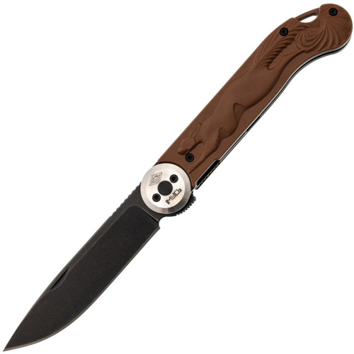 Складной нож Перемен Мысь BW, сталь 8Cr14MoV, рукоять FRN, коричневый