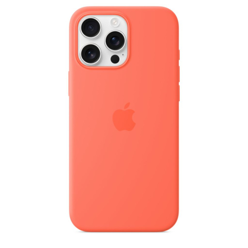 Чехол-накладка Silicone Case with MagSafe для iPhone 16 Pro (Tangerine)