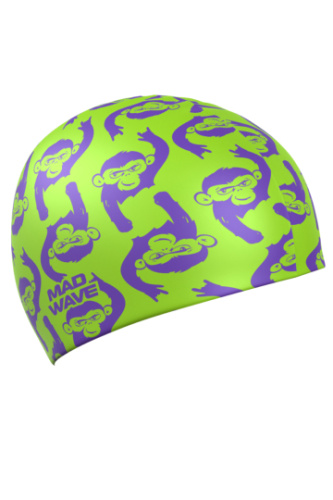 Силиконовая шапочка для плавания Monkeys