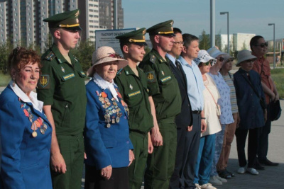 В парке Победы почтили память погибших в Великой Отечественной войне /    