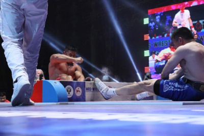 Две сломанные палки: самую зрелищную схватку чемпионата мира показал Дмитрий Попов из Якутии /    Республика Саха (Якутия)