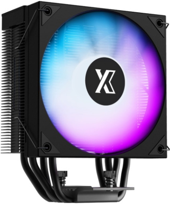 Кулер Xastra AR400 FRGB BK AR400-BKSFPX-GL LGA1851/1700/1200/115X/AM5/AM4 (TDP 220W, 120mm, 800-1800rpm, 73.5CFM, 31.6dBa, 4-pin PWM) RET