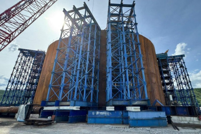 Министр транспорта Якутии оценил ход строительства Ленского моста / ЯСИА   