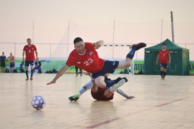 Мини-футбол. Тремя победами и одной ничьей завершился первый день Спортивных игр народов Якутии /    Республика Саха (Якутия)