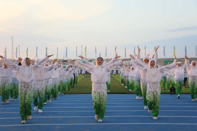 Генеральная репетиция открытия Игр народов Якутии прошла в Борогонцах /    Республика Саха (Якутия)