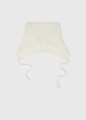 Шапка с ушками для девочек, Белый