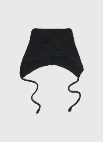 Шапка с ушками для девочек, Черный