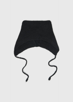 Шапка с ушками для девочек, Черный