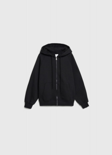Толстовка на молнии для девочек, Черный