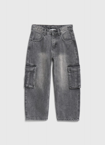 Широкие джинсы для мальчиков, Серый