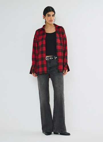 Рубашка в клетку, Красный