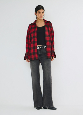 Рубашка в клетку, Красный