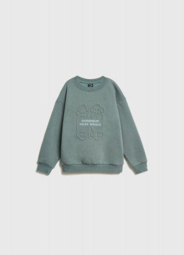 Свитшот с принтом для мальчиков, Голубой