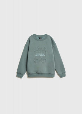 Свитшот с принтом для мальчиков, Голубой