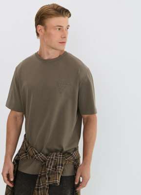 Футболка с вышивкой, Желтый