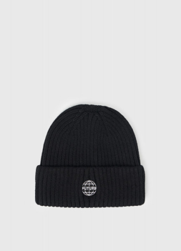 Шапка с вышивкой для мальчиков, Черный