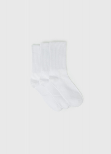 Носки для мальчиков, 3 пары, Белый