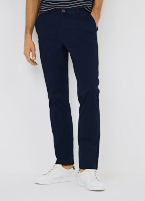 Базовые брюки-чиносы из твила, Синий