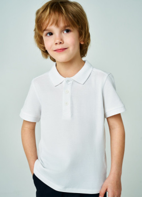 Поло для мальчиков, Белый