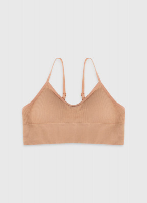 Полиамидный топ, Бежевый