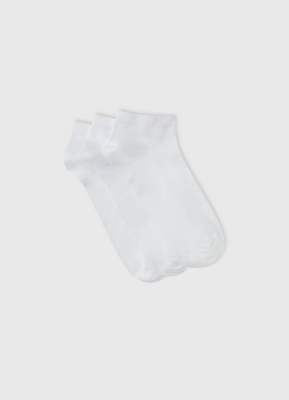 Короткие носки, 3 пары, Белый