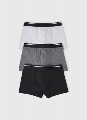 Трусы для мальчиков, 3 шт., Серый