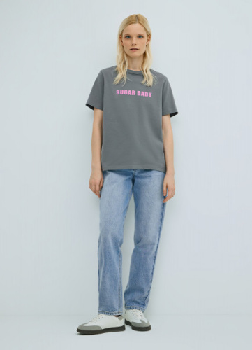 Джинсы Mom fit с высокой посадкой, Голубой