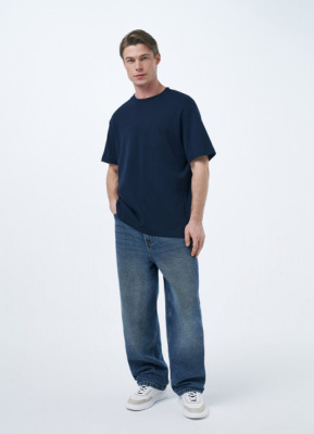 Базовая футболка из хлопка, Синий