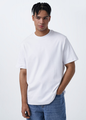 Базовая футболка из хлопка, Белый