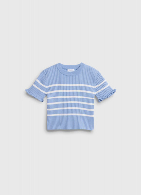 Джемпер с коротким рукавом для девочек, Голубой