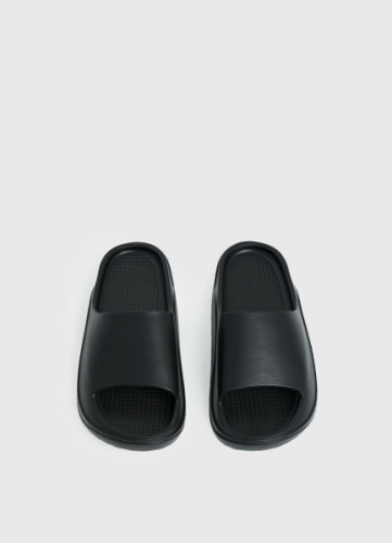 Шлёпанцы на объёмной подошве, Черный