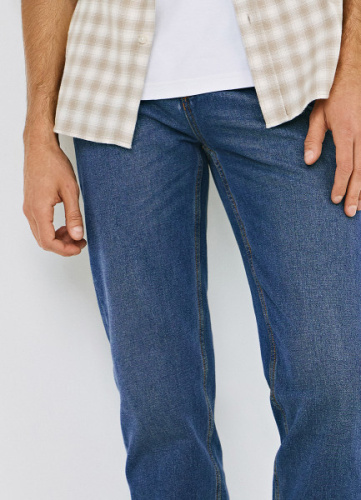 Базовые прямые джинсы, Синий