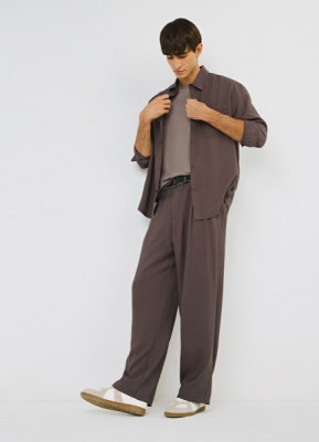 Брюки из вискозы, Коричневый