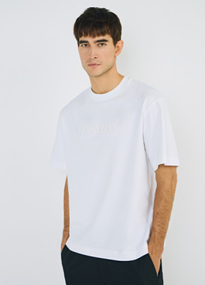 Футболка с объёмной вышивкой, Белый