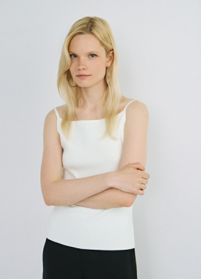 Майка из вискозы, Белый