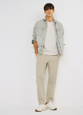 Футболка из текстурной ткани, Белый