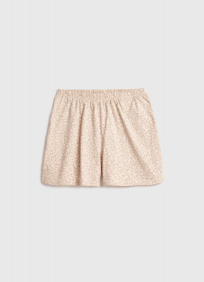 Трикотажные шорты для девочек, Бежевый
