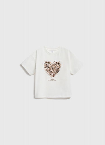 Свободная футболка для девочек, Белый