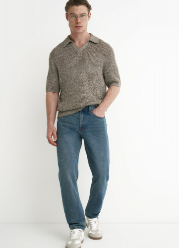 Базовые зауженные джинсы, Синий